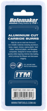 Order In - ITM Holemaker Carbide Burr Cylindrical Square End 1/4" X 3/4" Head 1/4" Shank AC - CBC-SA1-AC