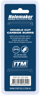 Order In - ITM Holemaker Carbide Burr Cylindrical Square End 5/8" X 1" Head 1/4" Shank AC - CBC-SA6