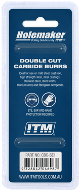 Order In - ITM Holemaker Carbide Burr Oval Shape 1/4" X 3/8" Head 1/4" Shank - CBC-SE1