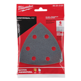 Order In - Milwaukee OPEN-LOK™ Sand Paper 120 Grit 6 Pack - 49252120