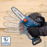 Bosch 18V Mini-Chainsaw w/Gyrosensor-controlled kickback detection 5.0Ah Kit - 0615A500B7