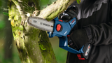 Bosch 18V Mini-Chainsaw w/Gyrosensor-controlled kickback detection 5.0Ah Kit - 0615A500B7