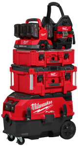 Milwaukee M18 FUEL™ PACKOUT™ Dual Battery AC/DC 34L M-Class Dust Extractor w/ VACLINK™ and ONE-KEY™ (Tool Only) - M18ONEF2POVC34M0