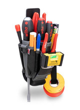 VETO Pro Pac VPP10653 Medium Leather Back Tool Pouch W/Belt Clip 9 Pockets - VETOMP1X