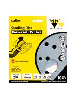 Sia Abrasives 1948 Universal Mixed Pack Hook And Loop 150MM P40/80/120/240 - F03E02DE11