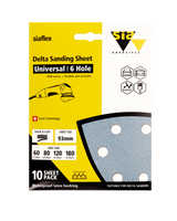 Sia Abrasives 1948 Universal Delta Mixed Pack 93MM P60/80/120/180 - F03E02DE12