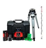 TUF RHVP 208G Green Rotation Laser (HVR) With MM Receiver Flat tripod & Staff Kit 3 Meter - TUF-208G-KIT