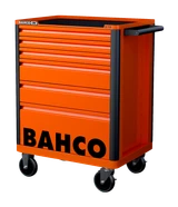 Bahco E72 Storage HUB Tool Trolley With 6 Drawers Orange 693x510x955 MM 26" - 1472K6