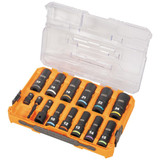 Order In - Klein Tools KNECT™ Deep Well Impact Socket Set  1/2" Drive Metric 14 Piece - A-65111IMPCTM