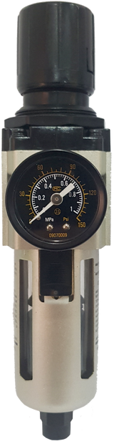 Peerless ET250 Water Trap Filter Regulator with Automatic Drain Copper Filtration Female BSP Thread 1/4" 0–145PSI - 00520-FV