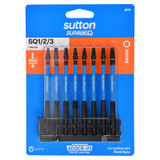 Sutton SupaTorq Screwdriver Set Square-Robertson SQ x 100mm 8 Piece - S204S08E
