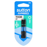 Sutton SupaTorq Screwdriver Bit Torx TX30 x 50mm 2 Pack Carded - S212H02B30