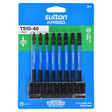 Sutton SupaTorq Screwdriver Set Torx Security TS x 100mm 8 Pack Stack-In Stack Rack - S214S08E