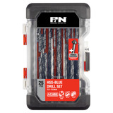 Order In - P&N HSS Blue Finish Drill Set With Countersink 25 Piece - 149060005