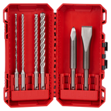 Milwaukee SDS Plus MX4 4-Cut Drill Bit & Chisel Set - 49323564
