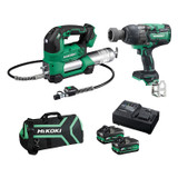 Order In - Hikoki MultiVolt 2-Piece Grease Gun Combo Pack - AL18DWR(HRZ)