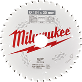 Order In - Milwaukee 40T Wood Circular Saw Blade Fine Finish 30 MM Arbor 7-1/4" 184 MM - 4932471298