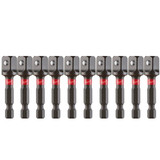 Order In - Milwaukee SHOCKWAVE™ Power Bit Socket Adapter 1/4" Hex to 3/8" Square 10 Piece - 48325731A