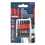 Pre Order - Redline Torx Impact Driver Bit T10-T30 X 50 MM 6 Piece - RL455126