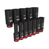 Order In - Milwaukee SHOCKWAVE™ SAE Deep 6 Point Impact Socket Set  3/8" Drive 12 Piece - 49667006