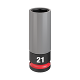 Milwaukee Shockwave Lug Nut Socket 21 MM 1/2" Drive - 49667806