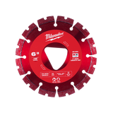 Order In - Milwaukee 150mm (6") Green Concrete Diamond Blade - Red - 49937263