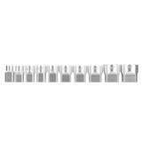 Order In - Milwaukee SAE Socket Set with Storage Rail 3/8" Drive 10 Piece - 48229403