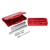 Order In - Milwaukee Ratchet & Socket Set SAE 3/8” Drive 28 Piece - 48229408