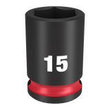 Order In - Milwaukee SHOCKWAVE™ Standard 6 Point Impact Socket 15 MM 3/8" Drive" Drive - 49666139