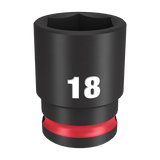 Order In - Milwaukee SHOCKWAVE™ Standard 6 Point Impact Socket 18 MM 3/8" Drive" Drive - 49666142