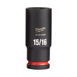 Order In - Milwaukee SHOCKWAVE™ Deep 6 Point Impact Socket 15/16" 1/2" Drive - 49666229