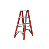Order In - INDALEX FG 180KG Pro Double Sided Step Ladder 1.2M - PROSF4D