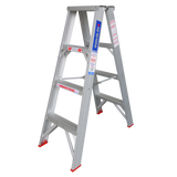 Order In - INDALEX AL 150KG Double Sided Step Ladder 1.2M - TRDS4D