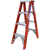 Order In - INDALEX FG 150KG Double Sided Step Ladder 1.2M - TRDSF4D