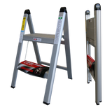 Order In - INDALEX AL 100KG Slimline Stepladder 0.6M - TS-52