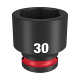 Order In - Milwaukee SHOCKWAVE™ Standard 6 Point Impact Socket 30 MM 1/2" Drive - 49666262