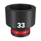 Order In - Milwaukee SHOCKWAVE™ Standard 6 Point Impact Socket 33 MM 1/2" Drive - 49666265
