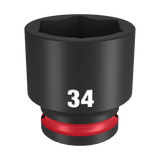 Order In - Milwaukee SHOCKWAVE™ Standard 6 Point Impact Socket 34 MM 1/2" Drive - 49666266