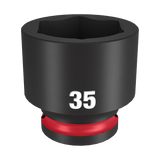 Order In - Milwaukee SHOCKWAVE™ Standard 6 Point Impact Socket 35 MM 1/2" Drive - 49666267