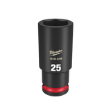 Order In - Milwaukee SHOCKWAVE™ Deep 6 Point Impact Socket  25MM 1/2" Drive - 49666286