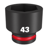 Order In - Milwaukee SHOCKWAVE™ Standard 6 Point Impact Socket 43 MM 3/4" Drive - 49666381