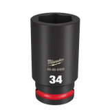 Order In - Milwaukee SHOCKWAVE™ Deep 6 Point Impact Socket 34 MM 3/4" Drive - 49666409