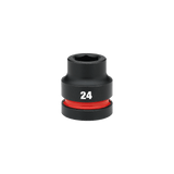 Order In - Milwaukee SHOCKWAVE™ 24mm Standard 6 Point Impact Socket 24mm 1" Drive - 49666590