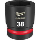 Order In - Milwaukee SHOCKWAVE™ 38mm Standard 6 Point Impact Socket 38mm 1" Drive - 49666602