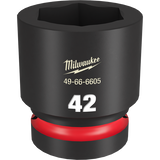 Order In - Milwaukee SHOCKWAVE™ 42mm Standard 6 Point Impact Socket 42mm 1" Drive - 49666605