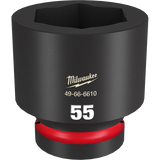 Order In - Milwaukee SHOCKWAVE™ 55mm Standard 6 Point Impact Socket 55mm 1" Drive - 49666610
