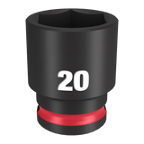 Order In - Milwaukee SHOCKWAVE™ Standard 6 Point Impact Socket 3/8" Drive 20mm - 49666737