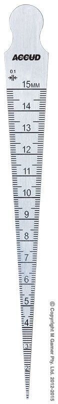 Accud Taper Gauge 15 MM- AC-962-015-05