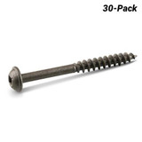 Order In - KREG Pocket Hole Screws Coarse HD 64mm 30 Piece - KR-SMLC2X250-30