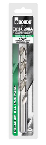 Bordo Drill Bit Bright HSS Jobber 27/64" - 2006-27/64S